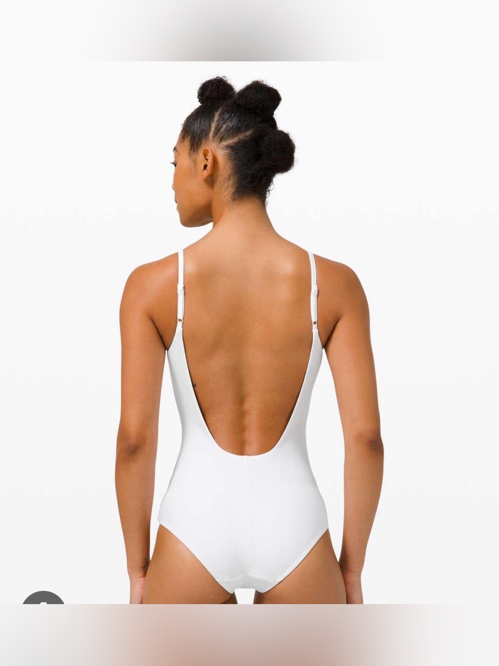 lululemon athletica White Scoop-Back One-Piece Swimsuit